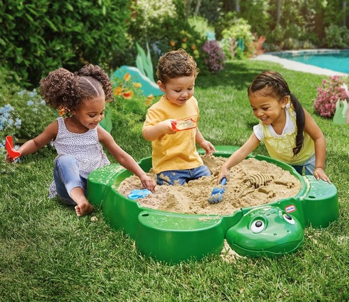 Caja de arena icónica tortuga para edades de 1-6 - asientos 4 e inspira juego imaginativo - Imagen 4 de 10