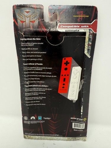 Transformers Revenge of the Fallen Wii Remote Skin Pack - 2 Reusable Skins - Picture 2 of 5