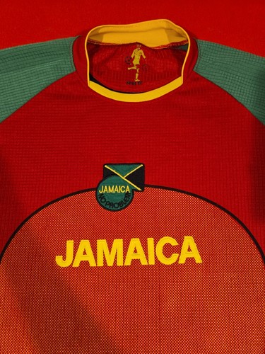 Jamaika #10 Jamaikanische Fußball-WM Trikot Rasta Größe Large Marley FIFA - Bild 2 von 15