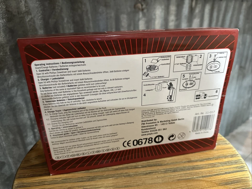 Coca-Cola Truck Radio Control Light Up Truck *Rare*-German- Factory Sealed!! - Image 3 of 4