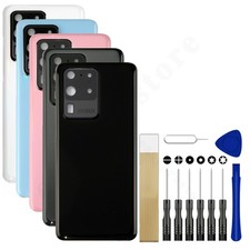 Back Battery Door Glass Cover  with Camera Lens For Samsung Galaxy S20 Ultra