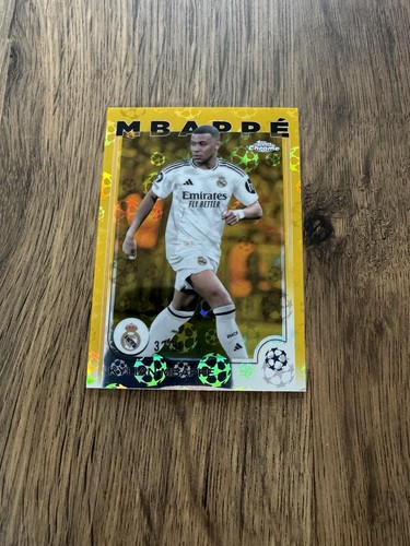 Topps Chrome UCC 2024-25 Logofractor Kylian Mbappe Gold /50 Real Madrid
