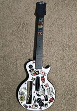 Nintendo Wii Guitar Hero Gibson Les Paul Wireless Red Octane Tested Working