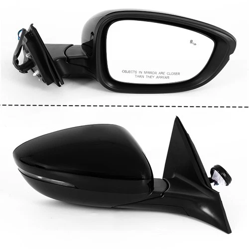 Right Mirror Assembly w/ Heated Signal Light Blind Spot for Honda Accord 2018-22