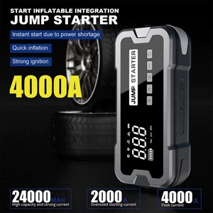 4000A Car Jump Starter Air Pump 25 Cylinder Inflatable Pump with Air Compressor 