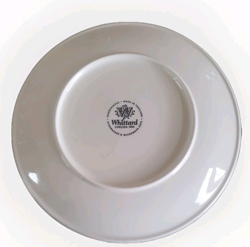 WHITTARD OF CHELSEA LIGHT BLUE & WHITE POLKA DOT SIDE/SALAD/CAKE PLATE 20 cm - Picture 6 of 8