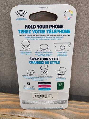 Pop Socket 801004 PopGrip Phone Grip & Stand with Swappable Top Crack a Cold One - 第 2/3 張圖片