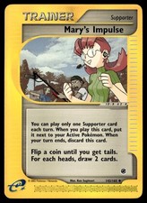Mary's Impulse 142/165 Expedition Pokemon Card WoTC E-Reader