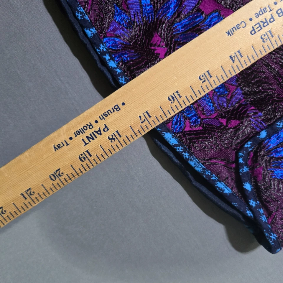 J CREW Mujer Falda 4 Púrpura Lápiz Mini Floral Jacquard Forrado Bordado Foto 2 de 4