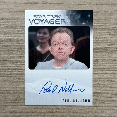 Star Trek Voyager Archives & Inscriptions PAUL WILLIAMS as Koru Autograph SCARCE