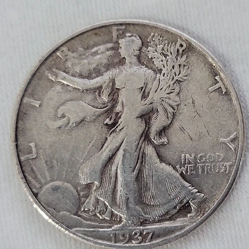 1937 D Walking Liberty Half Dollar in VF Condition