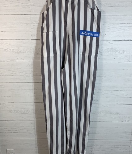Coors Light Beer Latzhose Herren Gr. M grau weiß gestreift G&G Outfitters - Bild 6 von 9