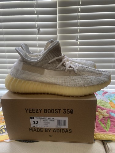 Adidas Yeezy Boost 350 V2 Natural FZ5246 Size 12 Men Brand New DS - Picture 3 of 7