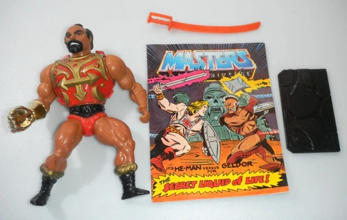100% Complete 1984 Jitsu MOTU Masters of the Universe Vintage Figure & Comic Lot