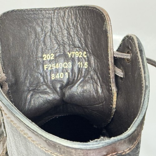 VARVATOS Men’s US 11.5/EU 45 “Stanley” Brown Wingtip Distressed Leather Boots - Picture 9 of 9