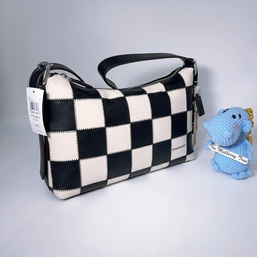 Bolso de Hombro Coach CBE00 Alter Ego Cuadros Cuero Coachtopia Nuevo con Etiquetas - Imagen 3 de 18