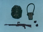GI G.I. Joe original BIG BEN WEAPONS PARTS LOT #4 grenades pouch gun FREE SHIP
