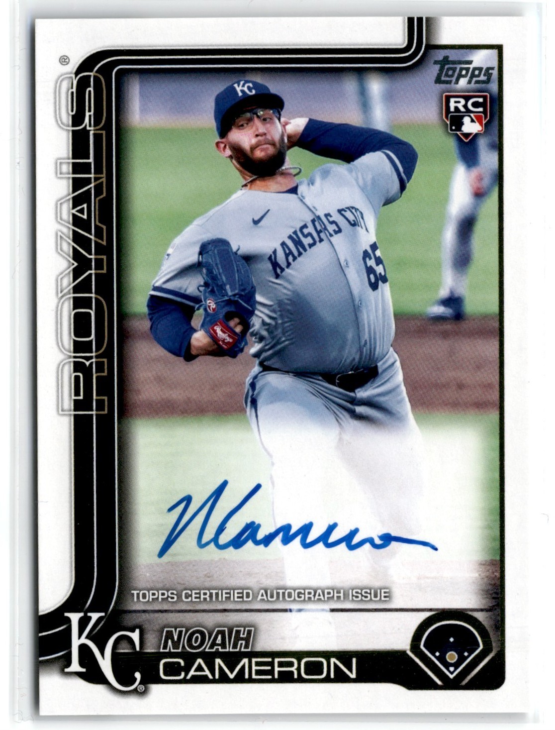 2025 TOPPS UPDATE REAL ONE NOAH CAMERON RC AUTO ROYALS #US65