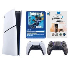 Sony PlayStation 5 Disc Fortnite Bundle with Extra Controller- Gray Camo