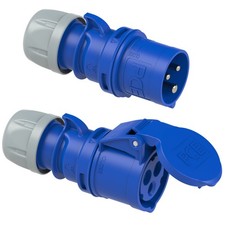 SET CEE Kupplung und Stecker 16A 3-polig 230 ...