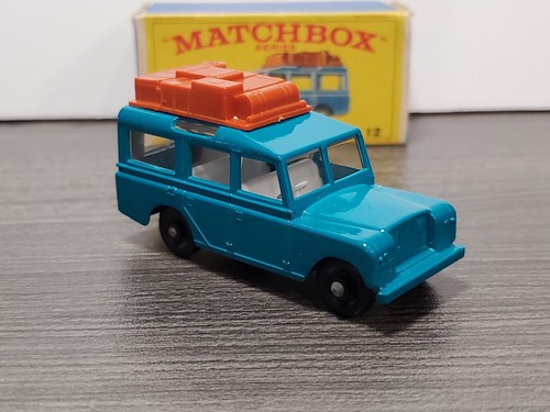 Rare 1960's Matchbox Land Rover Safari Blue #12 1:64 Diecast Lesney LNIB - Picture 3 of 14