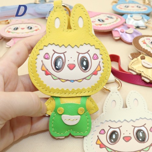 Real Leather Monster Keychain Bag Charm, Handm-painted Cute Gifts - Picture 5 of 14