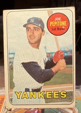 Joe Pepitone High Number Topps 589 1969 Good/VG