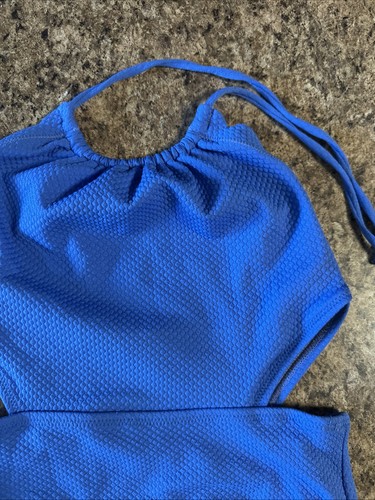 Old Navy Damen Badeanzug Einteiler Jakobsmuschel blau Blitz - Bild 3 von 17