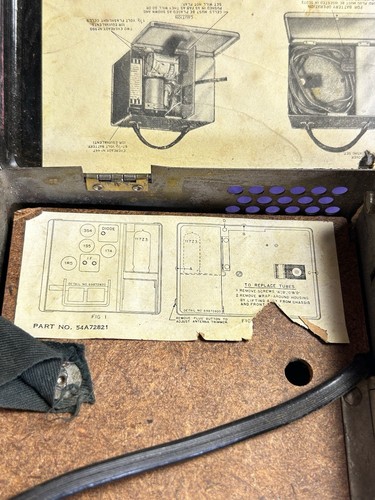 1946 Motorola 5A5 Portable Lunchbox Tube Radio • Vintage - Picture 15 of 20