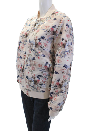 Chaqueta Bomber Paul & Joe Sister Mujer Estampada Cremallera Completa Bomatous Rosa Talla 38 - Imagen 2 de 8
