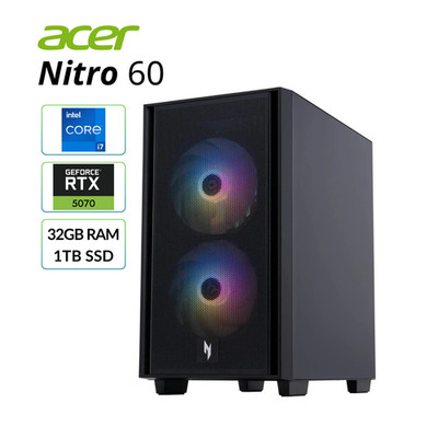 Acer Nitro 60 Desktop i7-14700F RTX 5070 32GB 1TB SSD N60-641 Refurbished