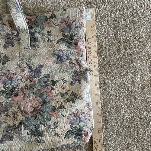 Victoria’s Secret Vintage 1990s Floral Tapestry Shoulder Bag Gold Label - Picture 9 of 10