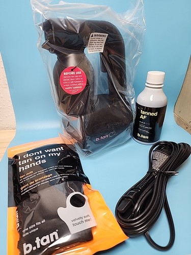 b.tan Spray Tanned AF Home Kit – Machine, Mitt & 8oz Tan Mist – New - Picture 5 of 6