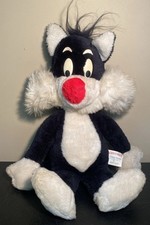 VTG 1971 Warner Bros Sylvester The Cat 16  Looney Tunes Stuffed Toy Mighty Star