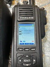 Thales  PRC-7332 Liberty Handheld Radio W/Charge &Battery-Powers On- Read  Pls!!