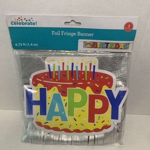 Way To Celebrate Birthday Foil Fringe Banner - 第 1/2 張圖片