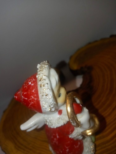 Vintage Lefton Christmas Bell Angel Holding Candle Light Has Some Flaws Read - Picture 13 of 19