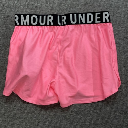 Under Armour Youth Girls' Play Up Solid Shorts YLG Pink 1351714 NWT - Picture 4 of 10