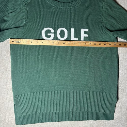 Renwick | XL | Club GOLF Sweater GREEN White Knit Pullover - Picture 7 of 11