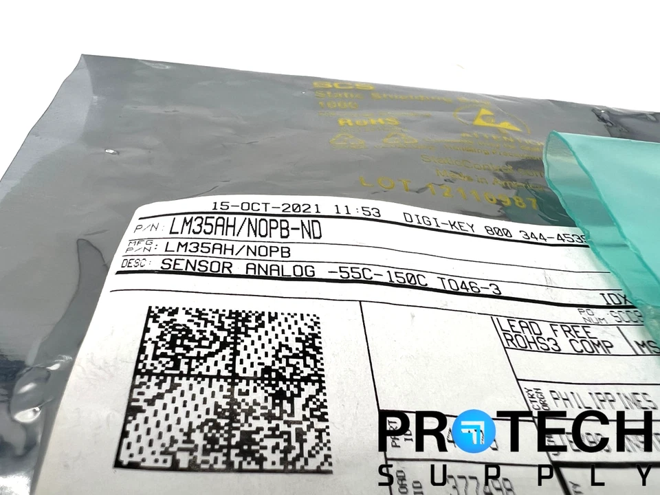 (15/Pk) Texas Instruments LM35AH/N0P Temperature Sensor Analog NEW with WARRANTY - Image 2 of 4