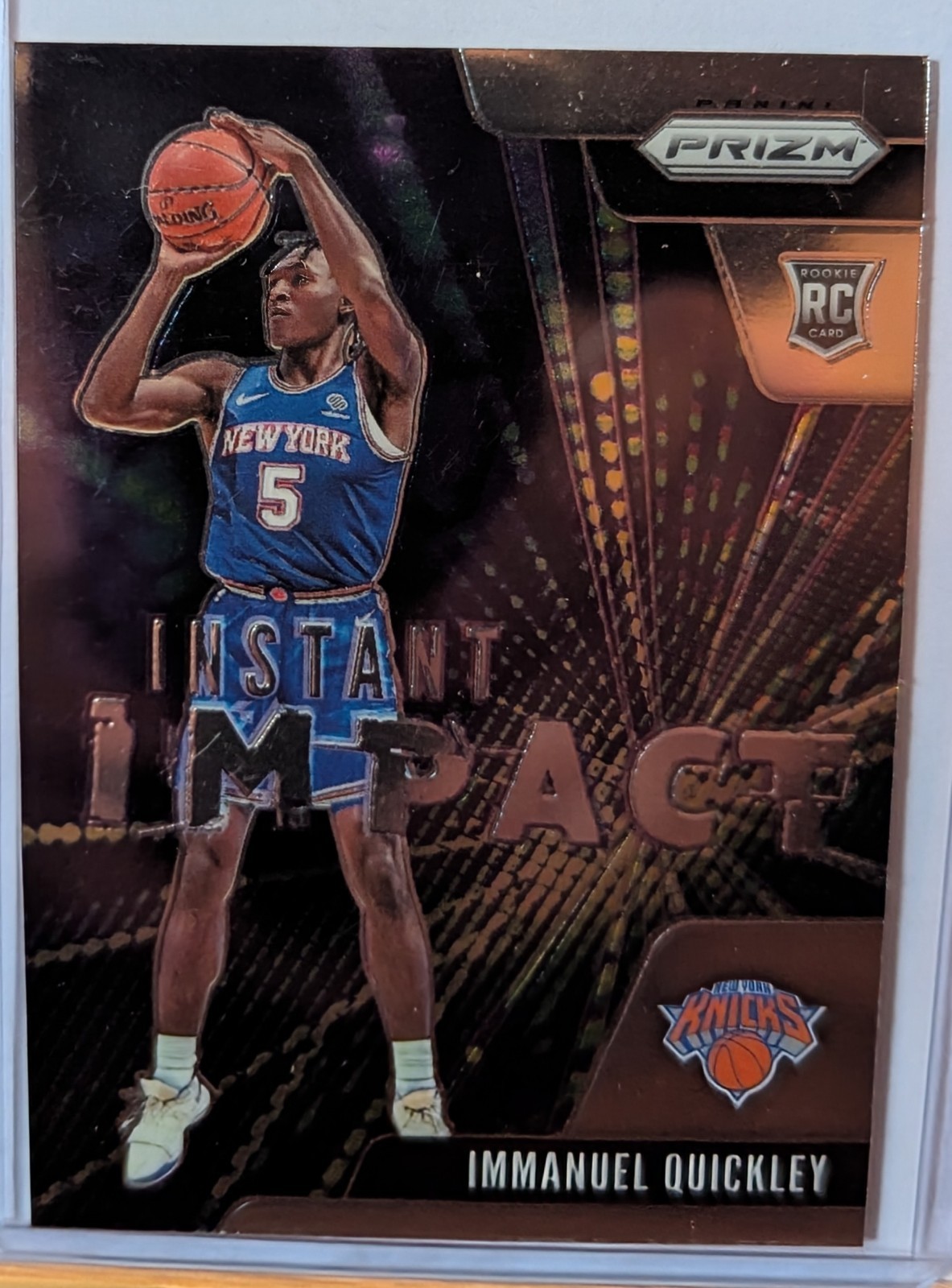 2020-21 Panini Prizm - Instant Impact Immanuel Quickley #20 (RC)