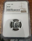 1950 proof Roosevelt Dime NGc PF 67