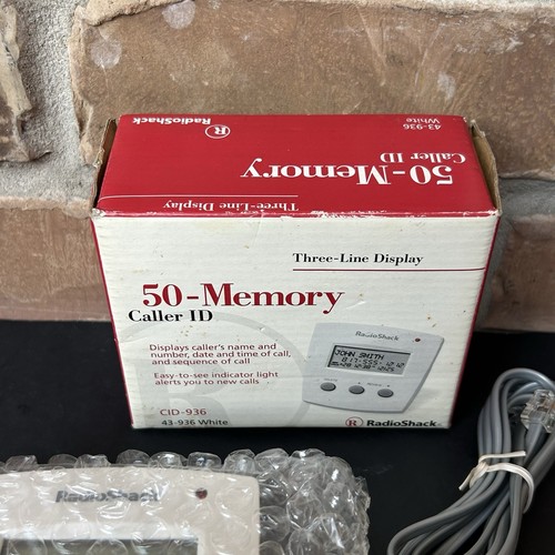 Radio Shack 50 Memory Caller ID 43-936 Grafit CID-936 Odrzucenie połączenia Testowane - Zdjęcie 4 z 6