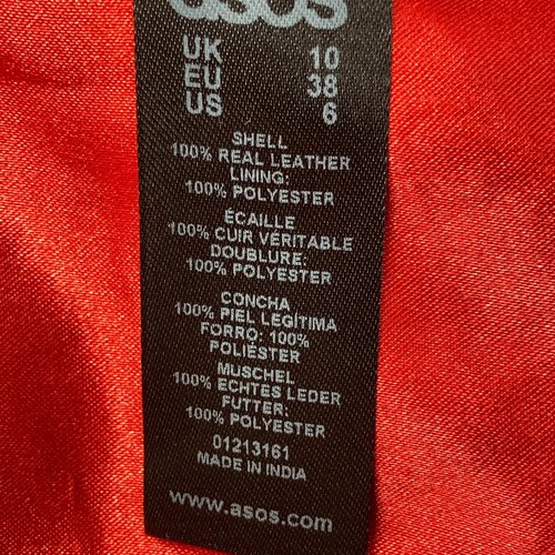 ASOS, Lederjacke, Damen, Größe: 38, Schwarz, Polyester/Leder, Einfarbig #bmO - Bild 4 von 5