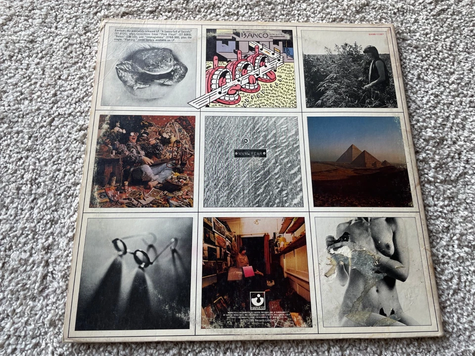 1973 Vintage Pink Floyd A Nice Pair A Saucerful Secrets Emi Vinyl Record 11257 Foto 2 de 4