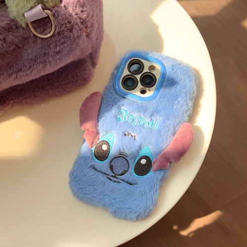Funda de felpa para iPhone Samsung Honor cálida mullida puntada de mascota dibujos animados cubierta de teléfono - Imagen 8 de 14