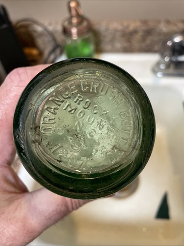 Vintage PEPSI: BOTTIGLIA DI COLA, MONTATURA ROCCIOSA, N.C.1937 12 once "ORANGE CRUSH BOTT CO." - Foto 7 di 12