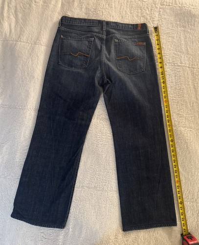 7 For All Mankind ~ Men's "Relaxed" Blue Jeans ~ USA Made ~ 36x31 ~ 100% Cotton - Picture 11 of 11