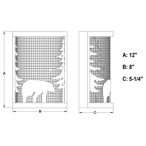 Vaxcel Lighting W0408 Kodiak 12" Tall Wall Sconce - Black / Burnished Teak - Picture 4 of 9