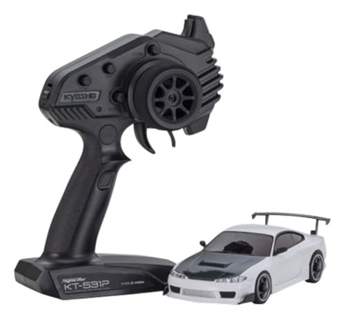 Kyosho MINI-Z AWD MA-020 r/s NISSAN SILVIA S15 w/GT Wing White Ready Set 32647W - Picture 3 of 3
